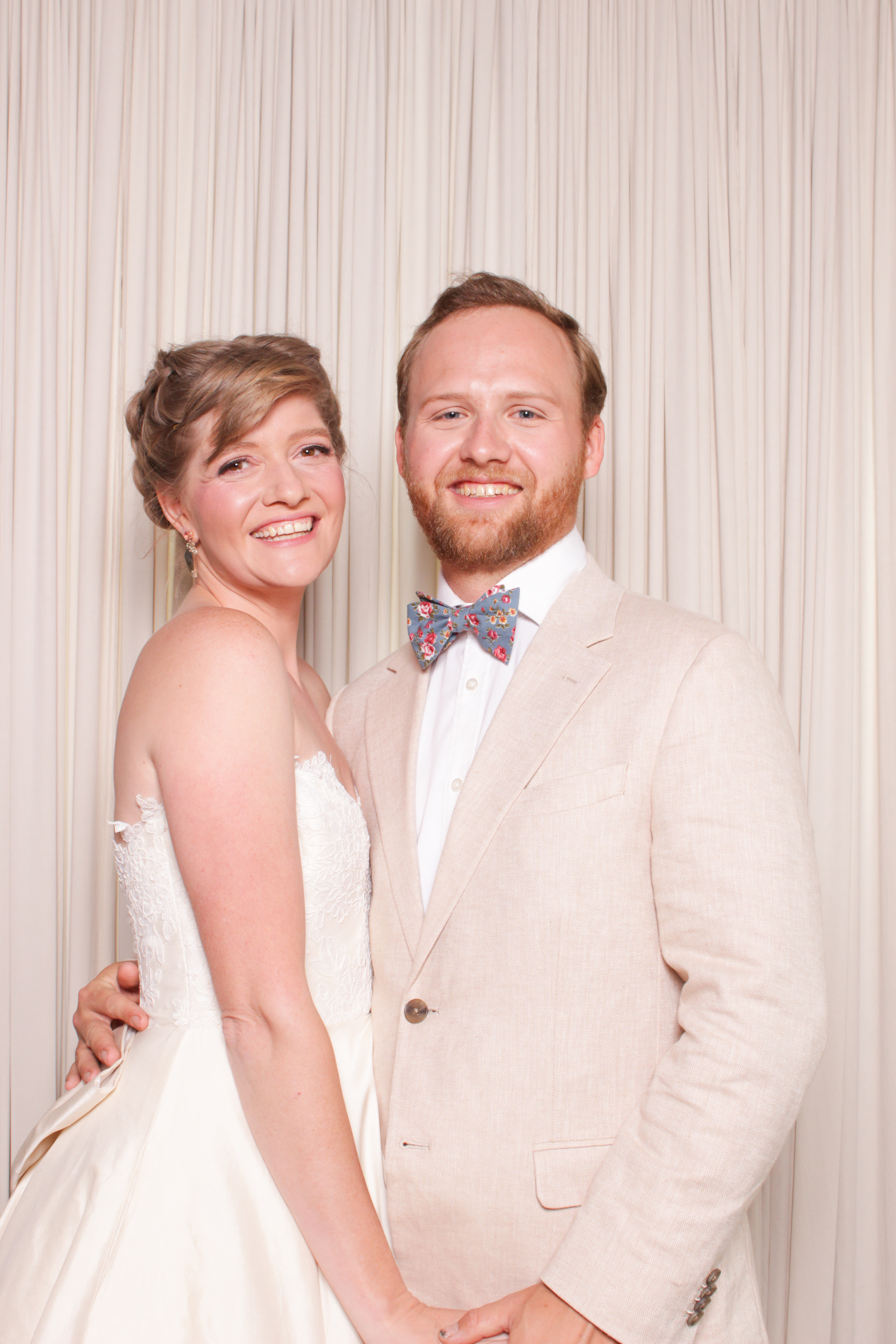 Wedding photo booth couple